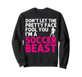Soccer Art Teen Goalie Soccer Sweatshirt - Novelty Apparel for Adults