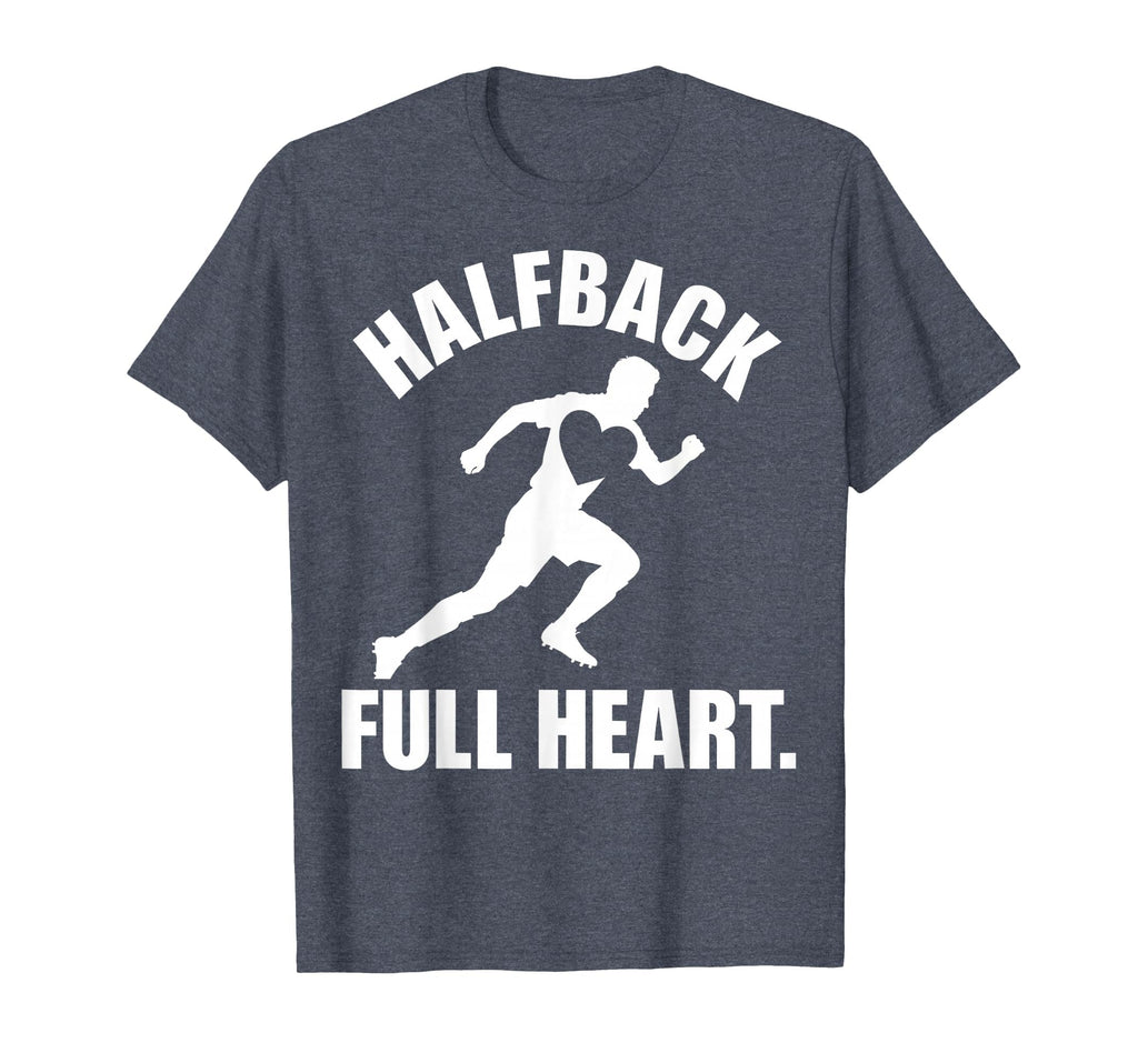 Halfback Full Heart Soccer Fan T-Shirt - Streetwear Style Men Women