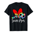 Soccer Mom Tie Dye Heart Ball Cleats T-Shirt - Graphic Print for Adults