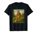 Funny Wolf Playing Soccer Weird Wolf T-Shirt - Fun Novelty Design Men Women