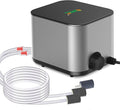 hygger Ultra Quiet Aquarium Air Pump: 6W Whisper Silent Adjustable Fish Tank Air Pump, Powerful Oxygen Aerator Bubbler Pump with Dual Outlets, Air Stone & Full Accessories for Up to 300 Gallon Tanks