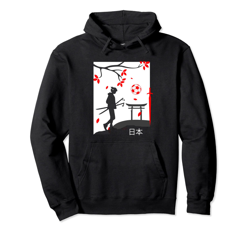 Japan Soccer Fan Traditional Hoodie - Unique Graphic Unisex