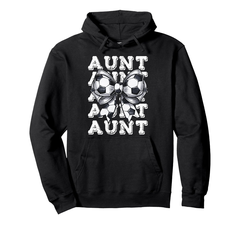 Coquette Soccer Aunt Matching Family Hoodie - Fun Novelty Design Men Women