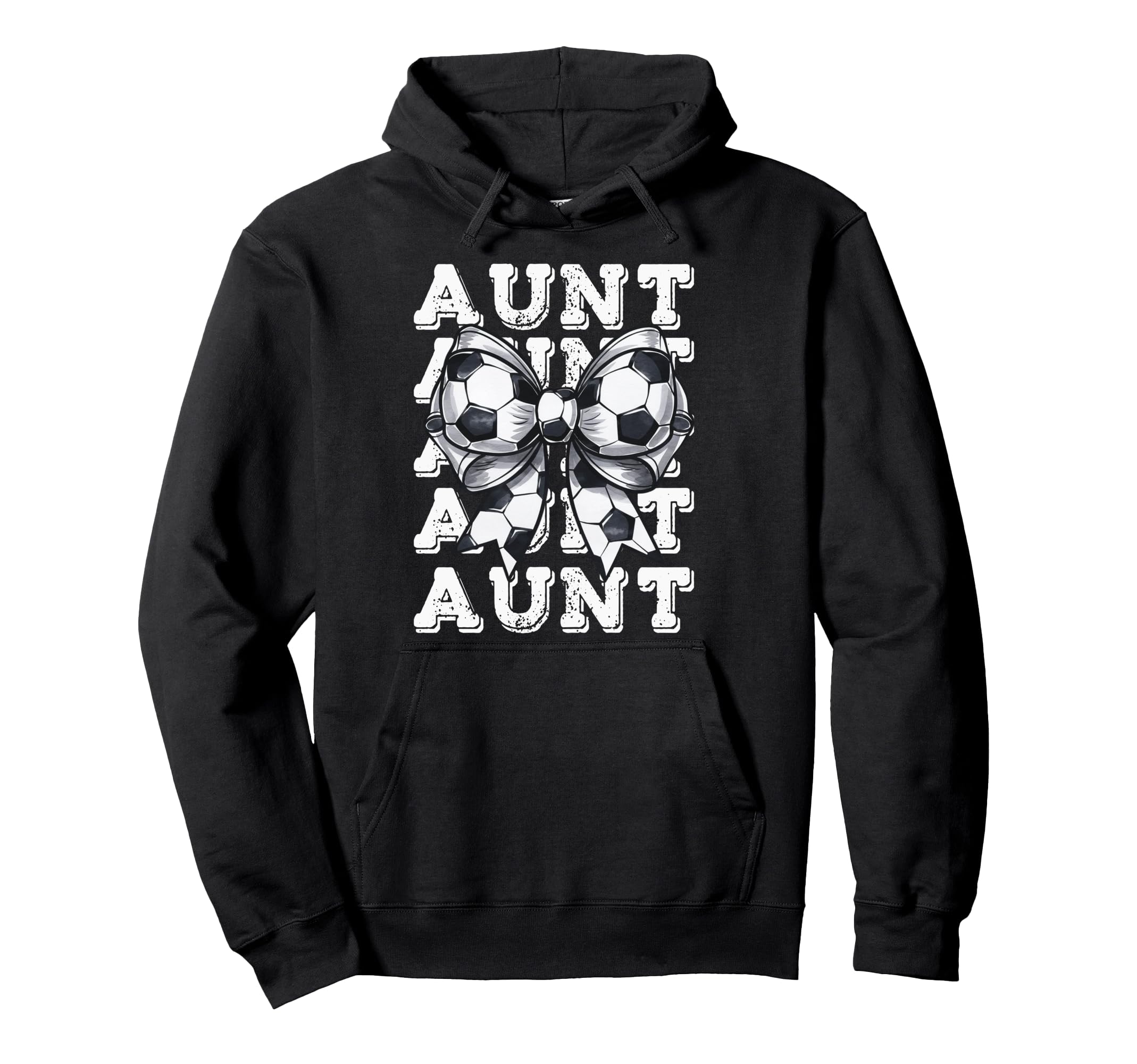 Coquette Soccer Aunt Matching Family Hoodie - Fun Novelty Design Men Women