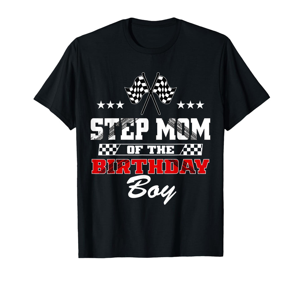 Step Mom Birthday Soccer Party T-Shirt - Custom Art Print for Adults
