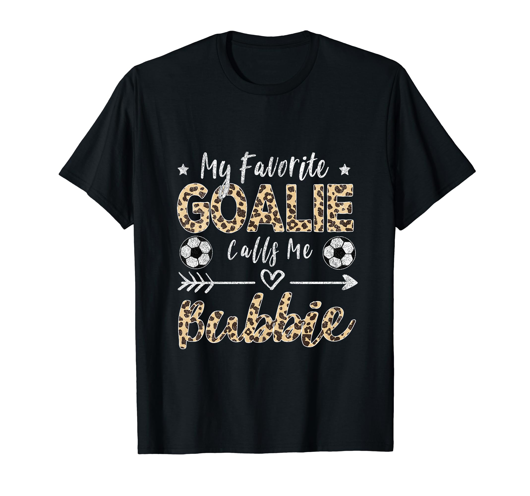 My Favorite Goalie Calls Me Bubbie T-Shirt - Minimalist Print for Adults