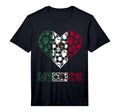Mexico Heart Mexican Soccer Team Mexican T-Shirt - Minimalist Print Unisex