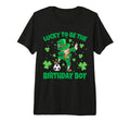 Mens Lucky To Be Birthday St T-Shirt - Fun Novelty Design Men Women