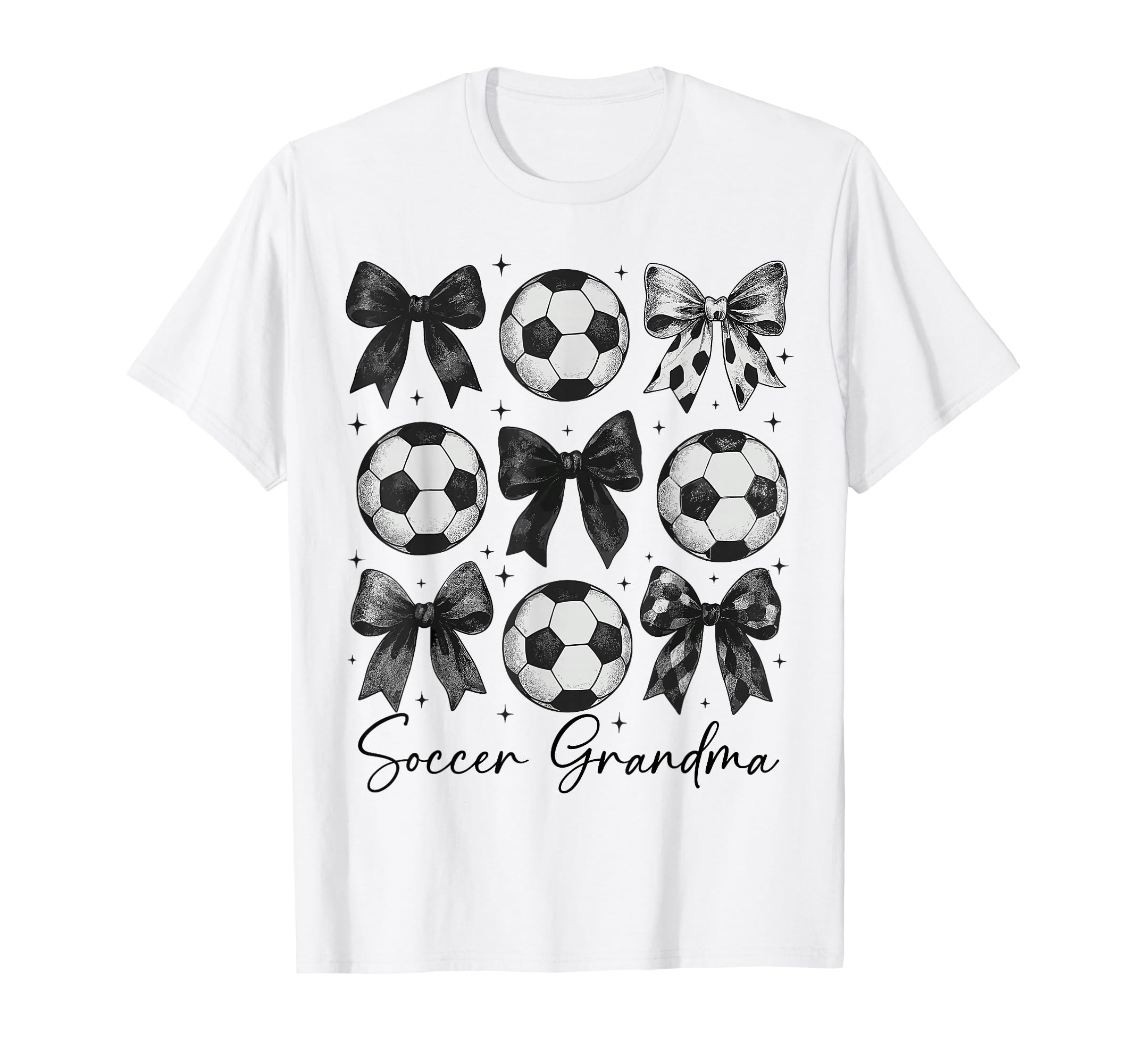 Soccer Grandma Funny Coquette Bow T-Shirt - Streetwear Style for Adults