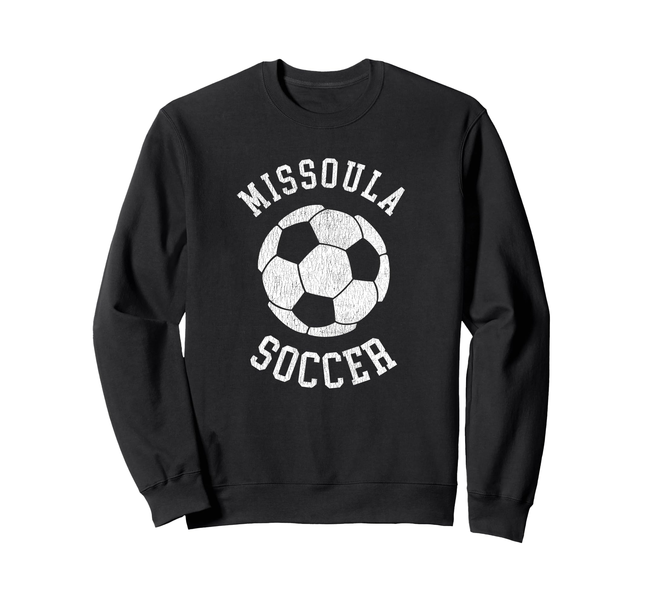 Missoula Soccer Distressed 90S Sweatshirt - Trendy Graphic Unisex