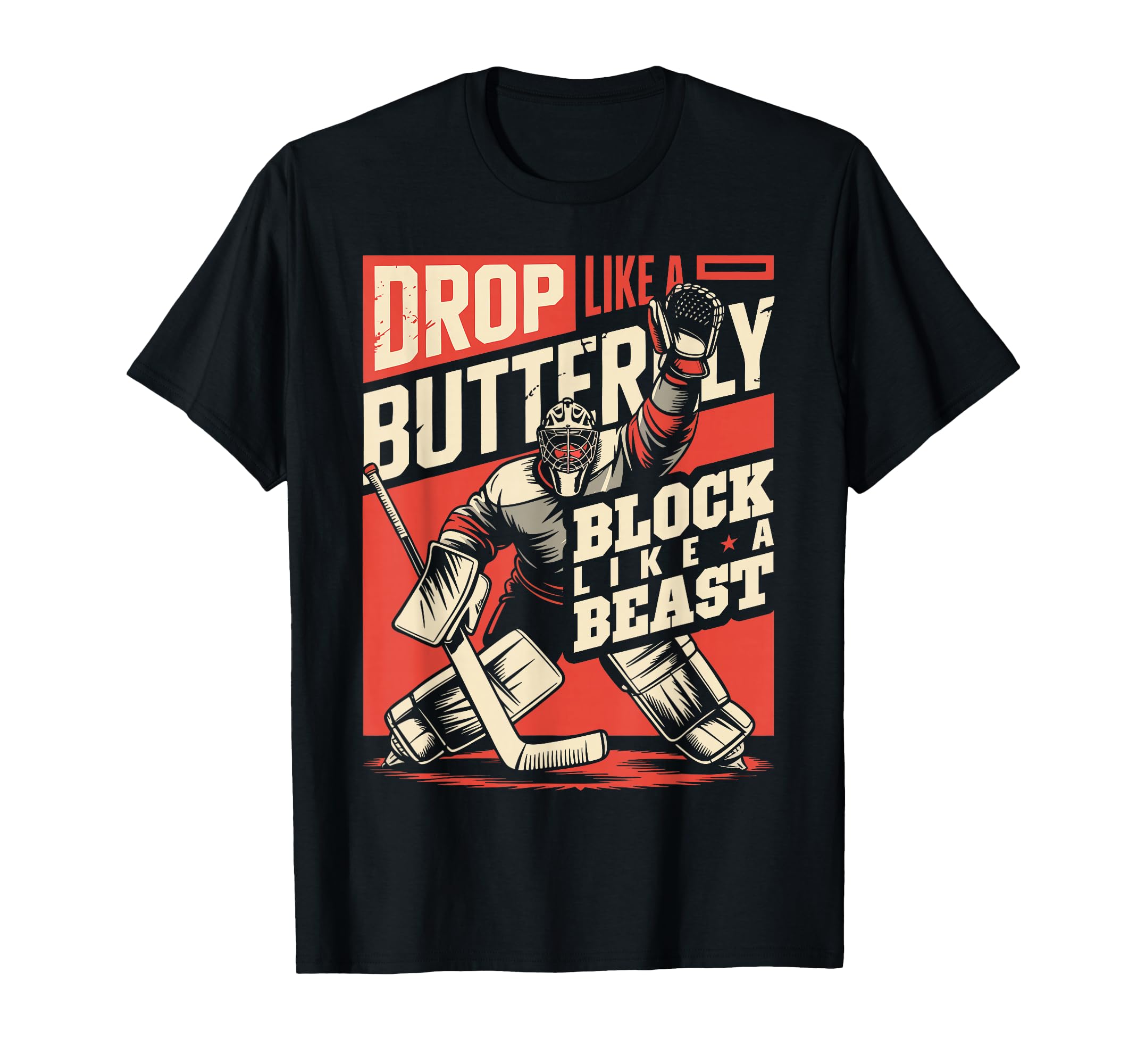 Ice Hockey Goalkeeper Ice Hockey Goalie T-Shirt - Trendy Graphic Unisex