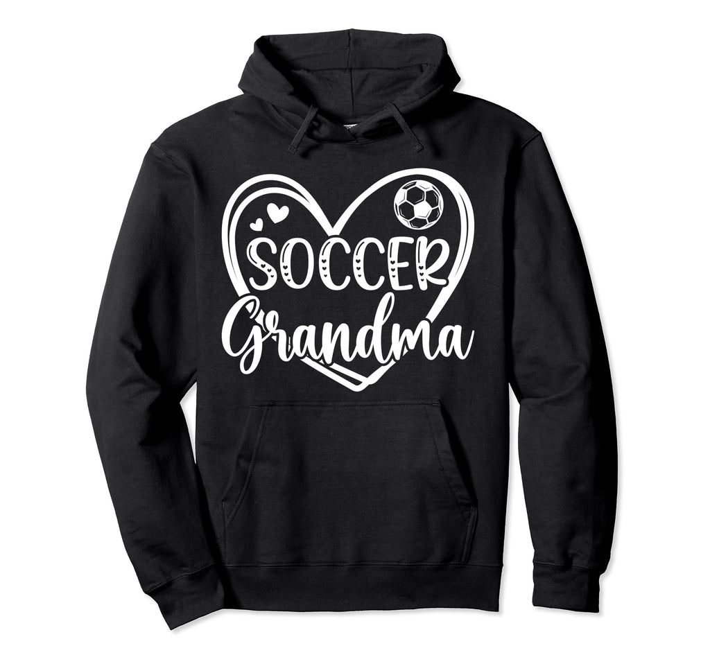Soccer Grandma Heart Grandma Soccer Hoodie - Aesthetic Graphic Unisex