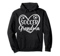 Soccer Grandma Heart Grandma Soccer Hoodie - Aesthetic Graphic Unisex