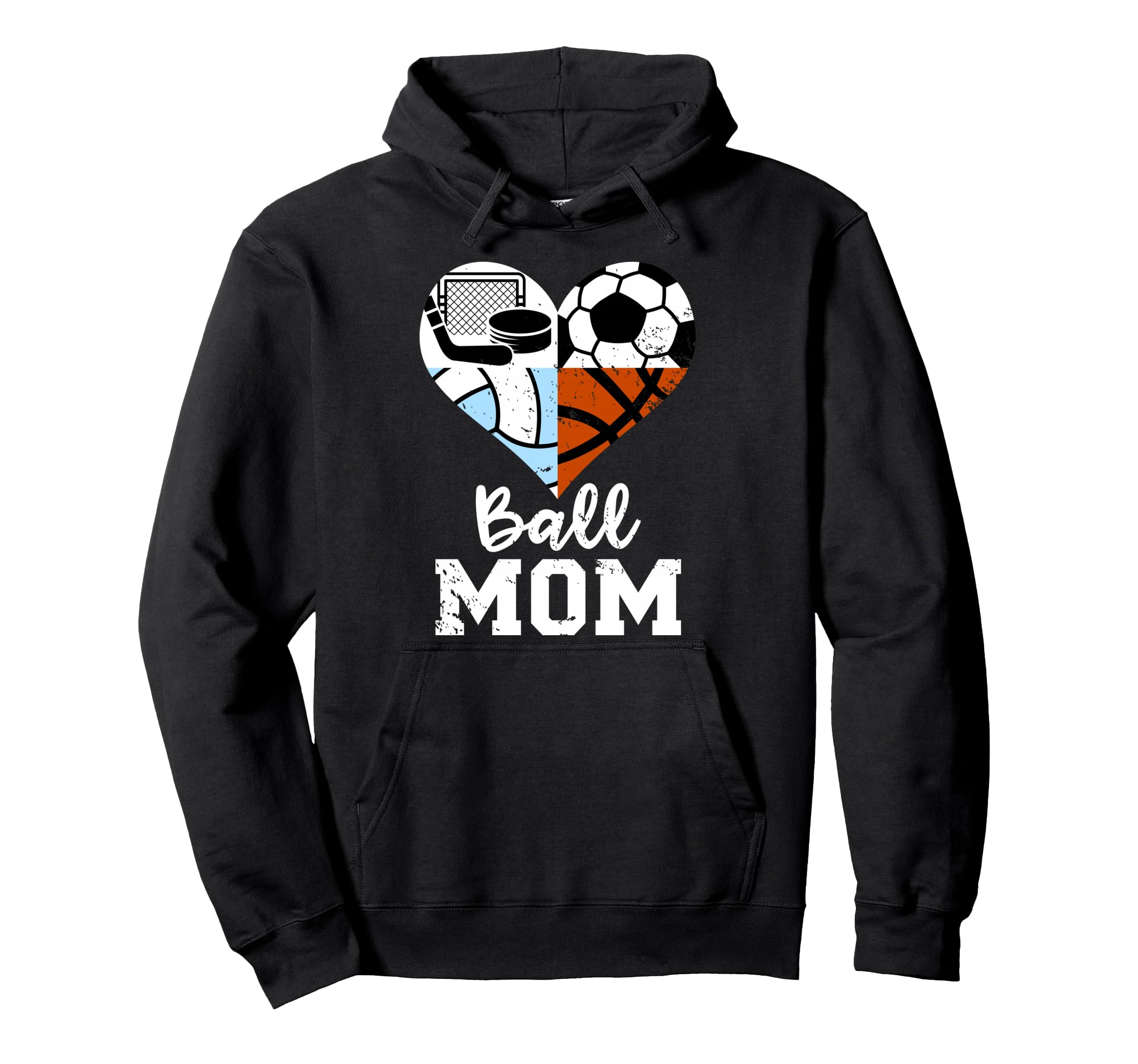 Ball Mom Funny Soccer Volleyball Hoodie - Streetwear Style Men Women