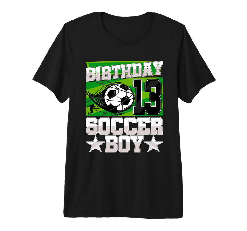 Soccer Birthday Party 13Th Birthday T-Shirt - Custom Art Print Men Women