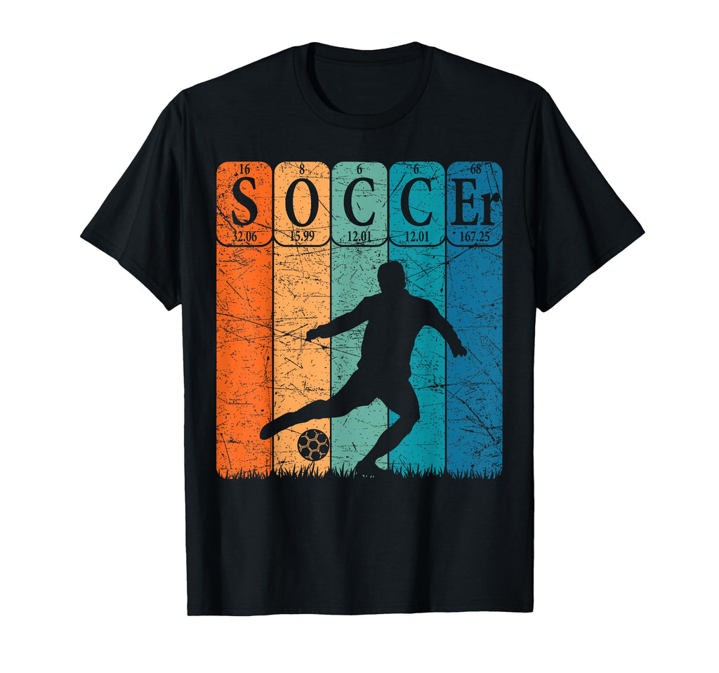 Soccer Periodic Table Elements T-Shirt - Aesthetic Graphic Men Women