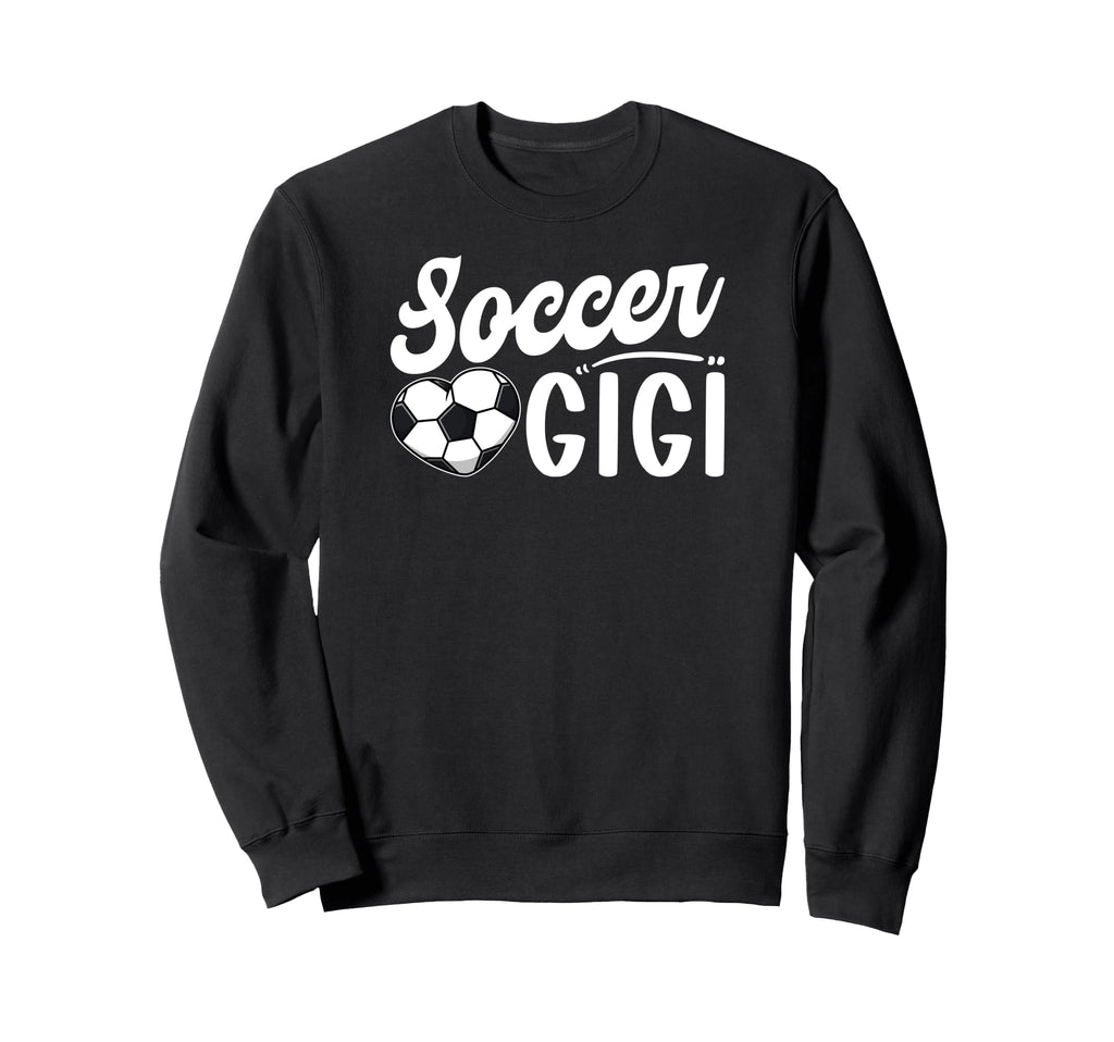 Soccer Gigi Heart Grandma Gigi Sweatshirt - Unique Graphic Men Women