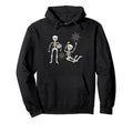 Halloween Skeleton Soccer Player Hoodie - Novelty Apparel Unisex