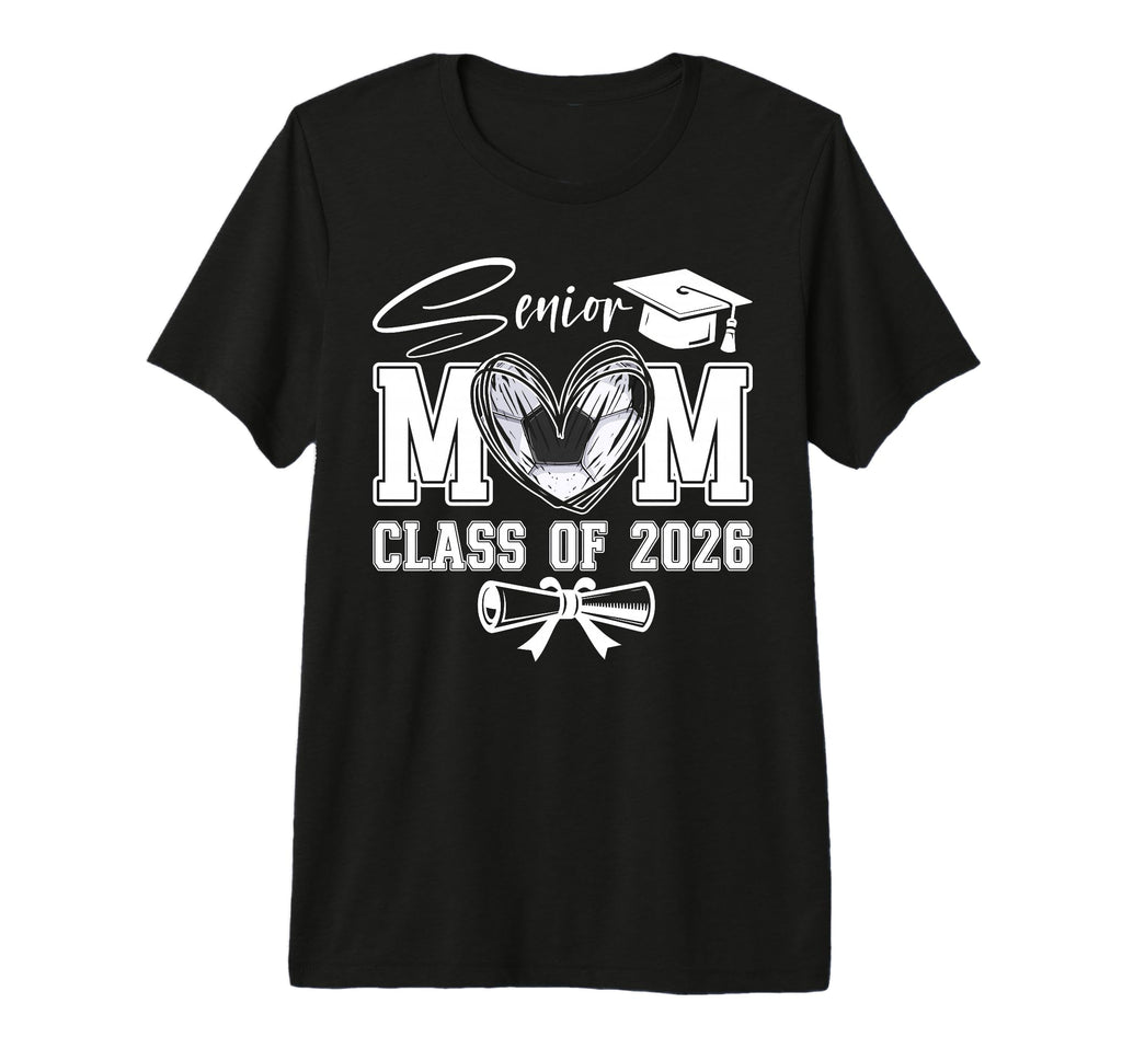 Senior Mom Class 2026 Graduate Soccer T-Shirt - Unique Graphic Men Women