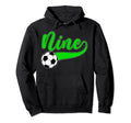 9Th Birthday Party Soccer 9 Year Old Soccer Hoodie - Trendy Graphic Unisex