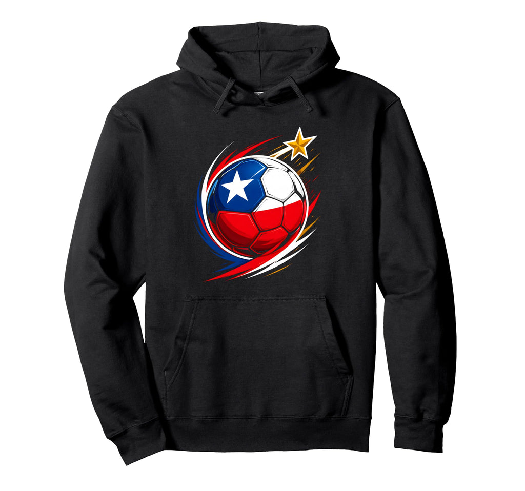 Chile Soccer Heritage Badge Hoodie - Casual Everyday Wear Men Women
