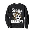 Soccer Grampy Leopard Heart Matching Sweatshirt - Minimalist Print Unisex
