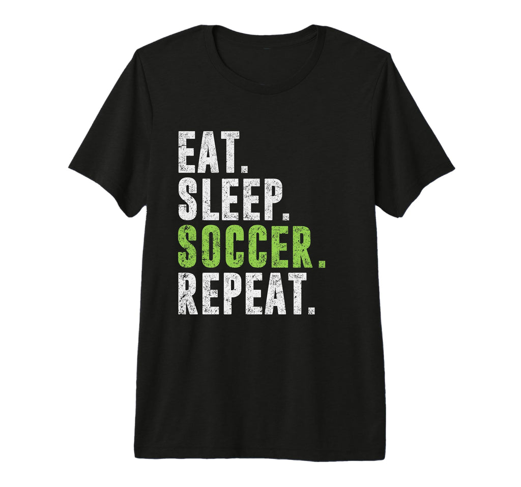 Eat Sleep Soccer Repeat Football Sport T-Shirt - Aesthetic Graphic Unisex