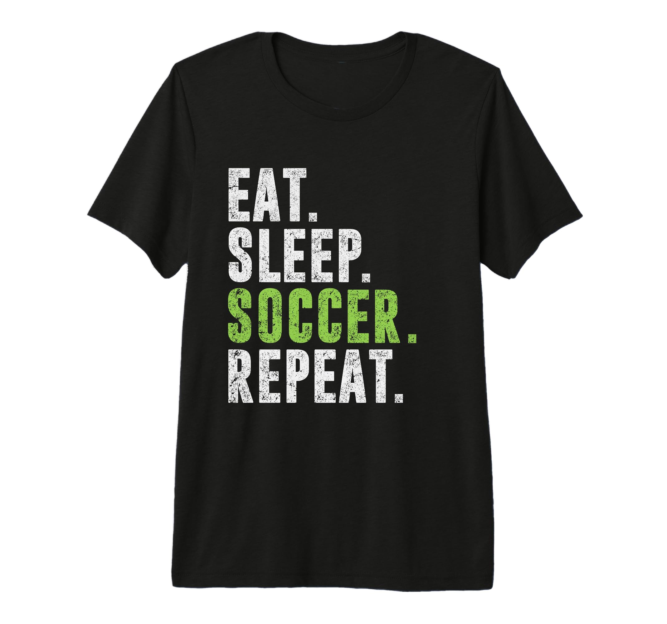 Eat Sleep Soccer Repeat Football Sport T-Shirt - Aesthetic Graphic Unisex