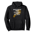 Beach Soccer Coach Like Normal Coach Hoodie - Minimalist Print for Adults