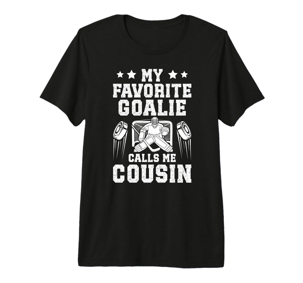 Proud Ice Hockey Goalie Cousin T-Shirt - Aesthetic Graphic for Adults