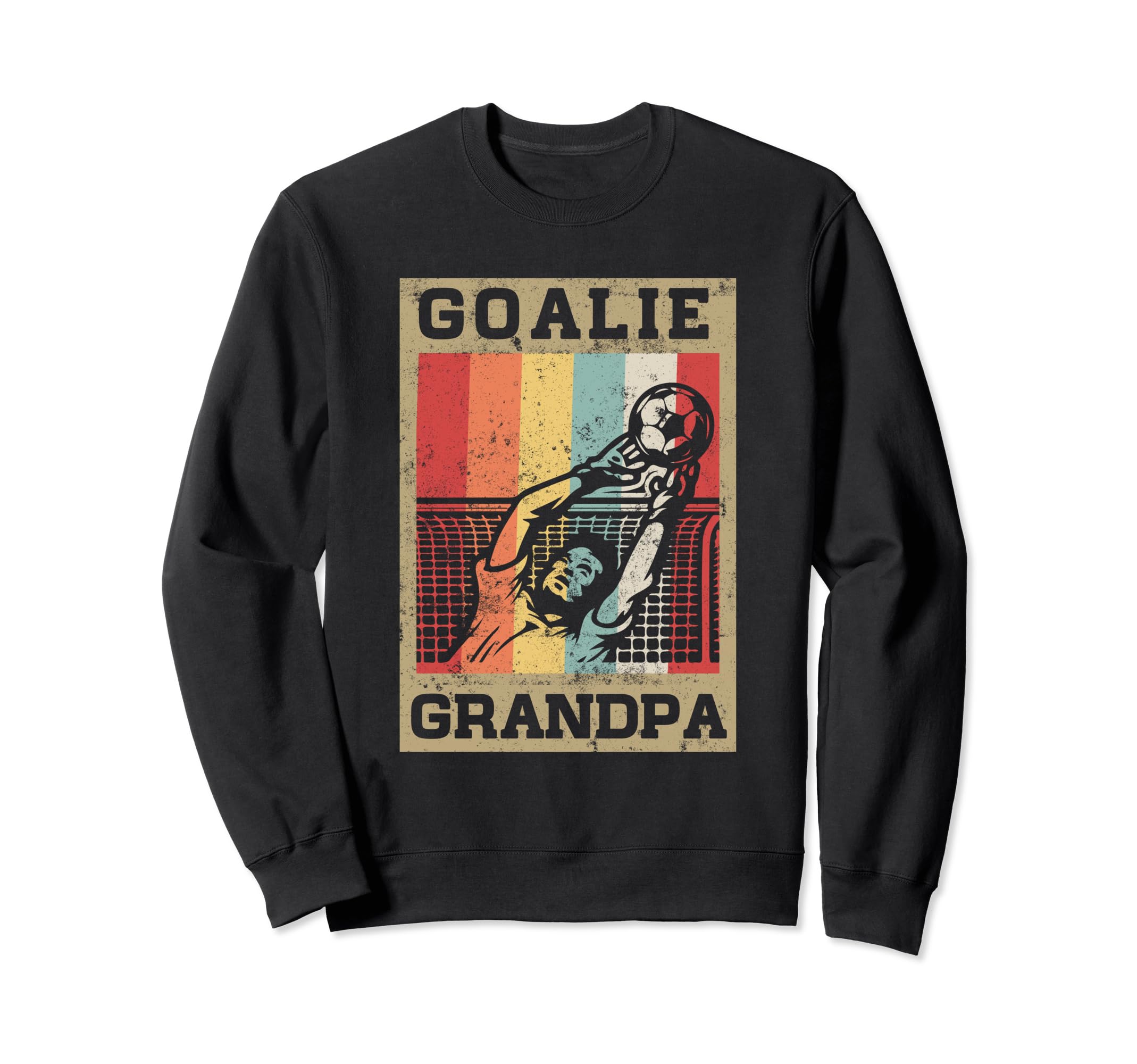 Proud Goalie Grandpa Grandson Sweatshirt - Graphic Print Men Women