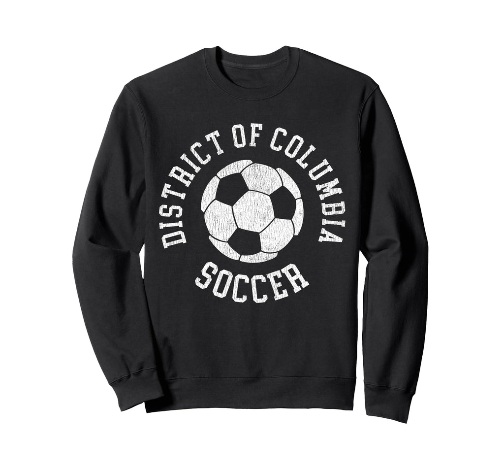 District Columbia Soccer Distressed Sweatshirt - Trendy Graphic for Adults