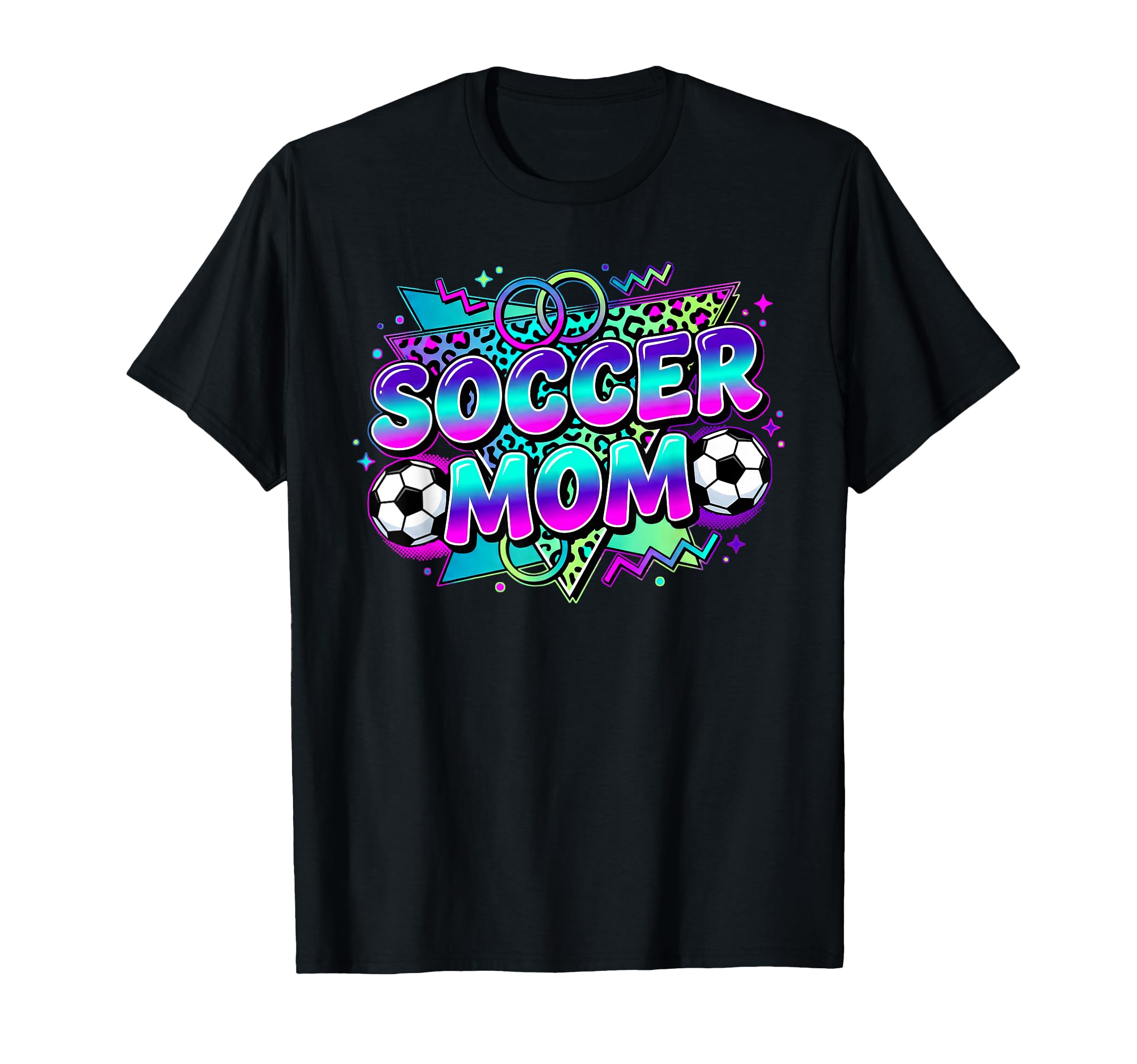 Soccer Mom Leopard Game Day Sideline T-Shirt - Streetwear Style for Adults