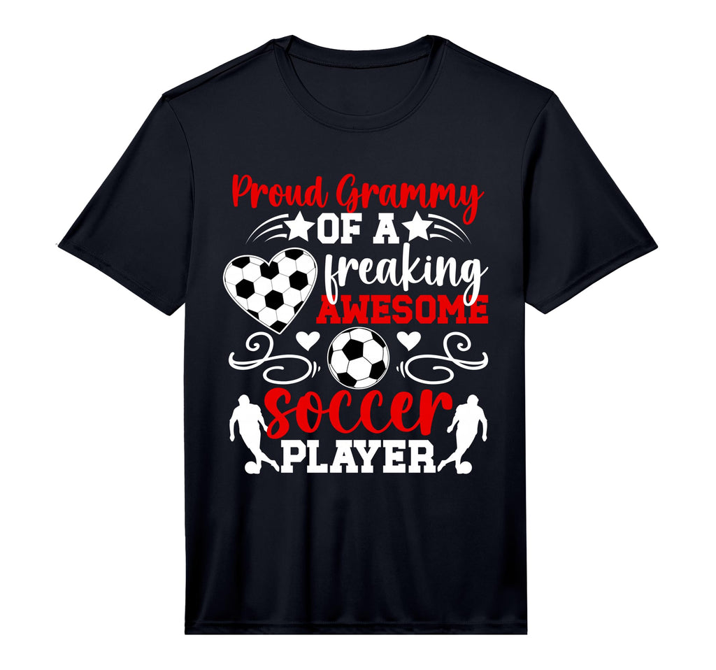 Mens Proud Grammy Soccer Player Grammy T-Shirt - Trendy Graphic for Adults
