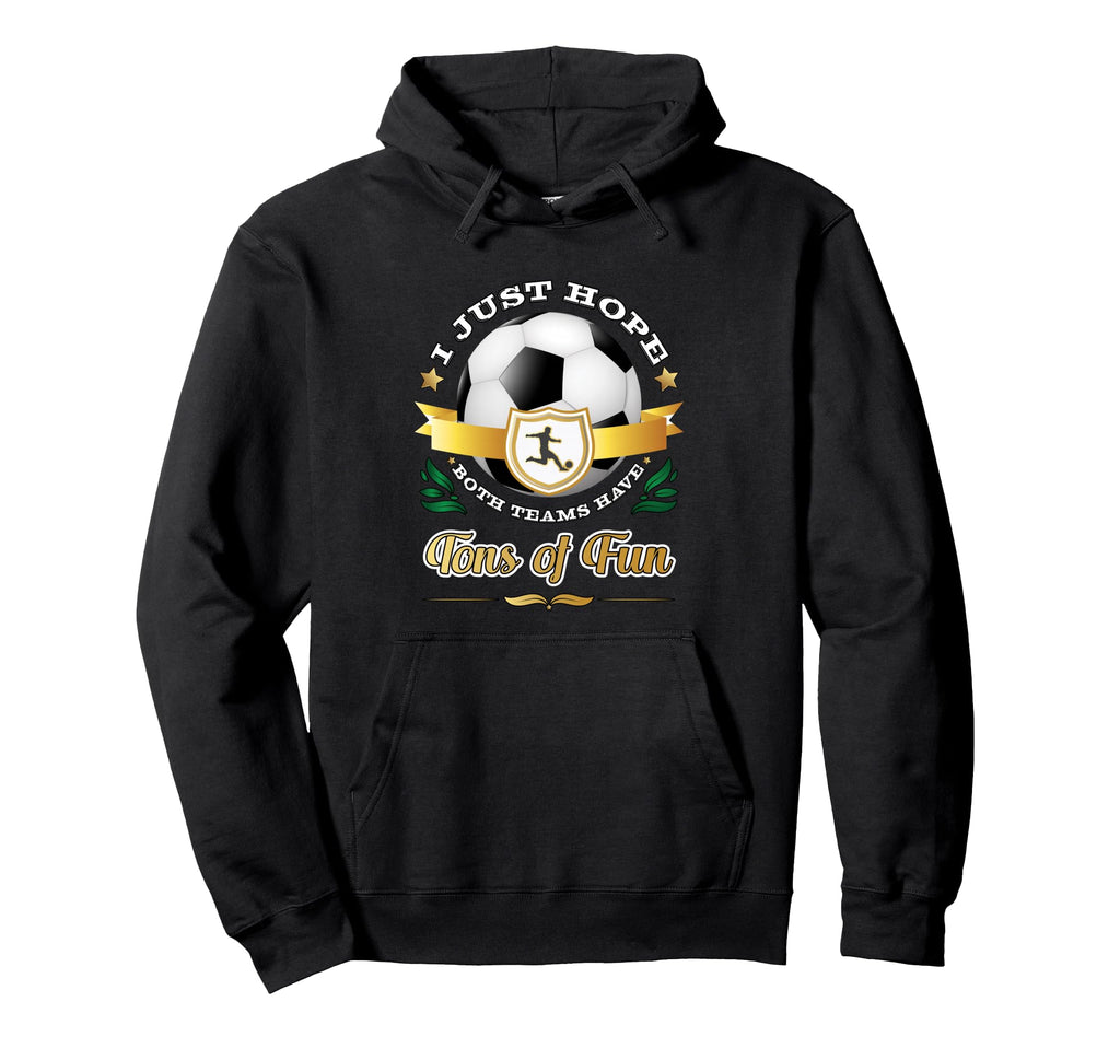 Funny Soccer Gift Casual Fan Cheer Hoodie - Fun Novelty Design for Adults