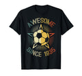 Awesome Since 1935 Soccer Birthday Team Bday T-Shirt - Graphic Print Unisex