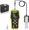 7 in 1 Soil Tester, ±1% High Precision Digital NPK Tester/Soil Moisture Meter/PH Tester/Temperature/EC Monitor for Agriculture, Plant Cultivation, Geological Survey with Data Storage & Export