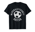 Mcdonald County Soccer Distressed 90S T-Shirt - Unique Graphic for Adults
