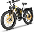 5000W 60V 26Ah Electric Bike for Adults, 60V Battery Ebike, 26"X4"Fat Tire,45MPH & 70 Miles Long Range,210Nm Mountain Bike Full Suspension, Hydraulic Brake Electric Bicycle,Rear Rack