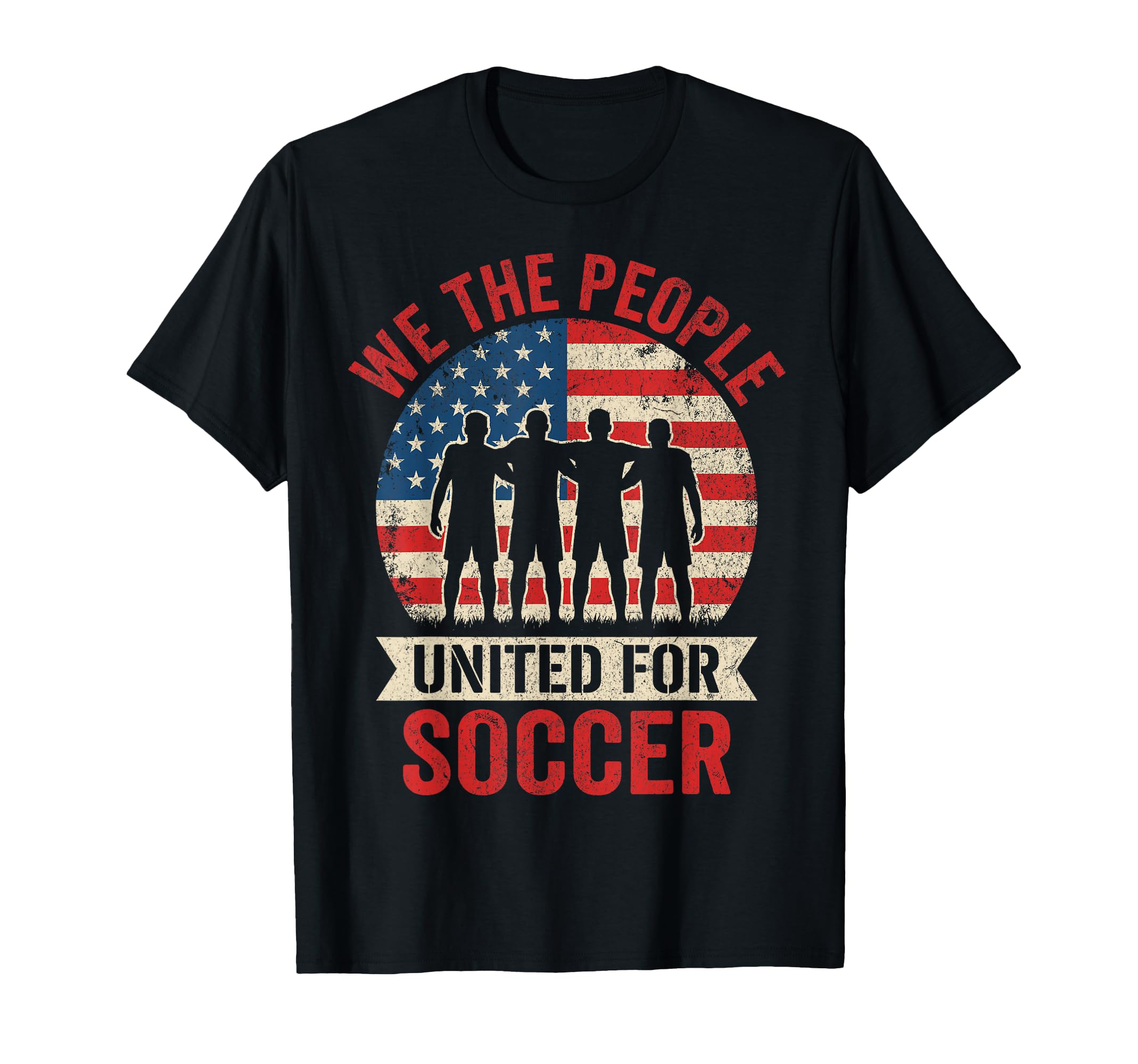 We People United Soccer Usa American T-Shirt - Aesthetic Graphic Men Women