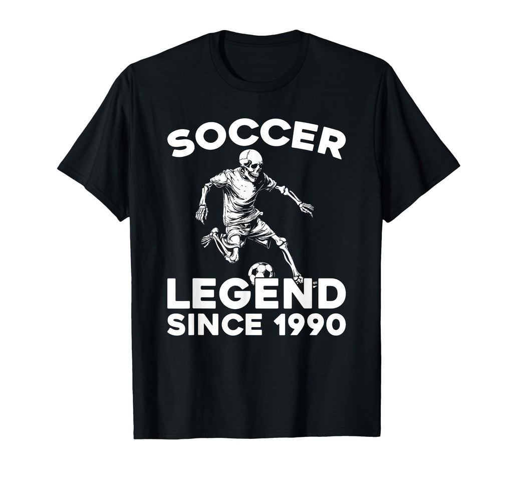 Born 1990 Soccer Sports Player Team T-Shirt - Unique Graphic for Adults