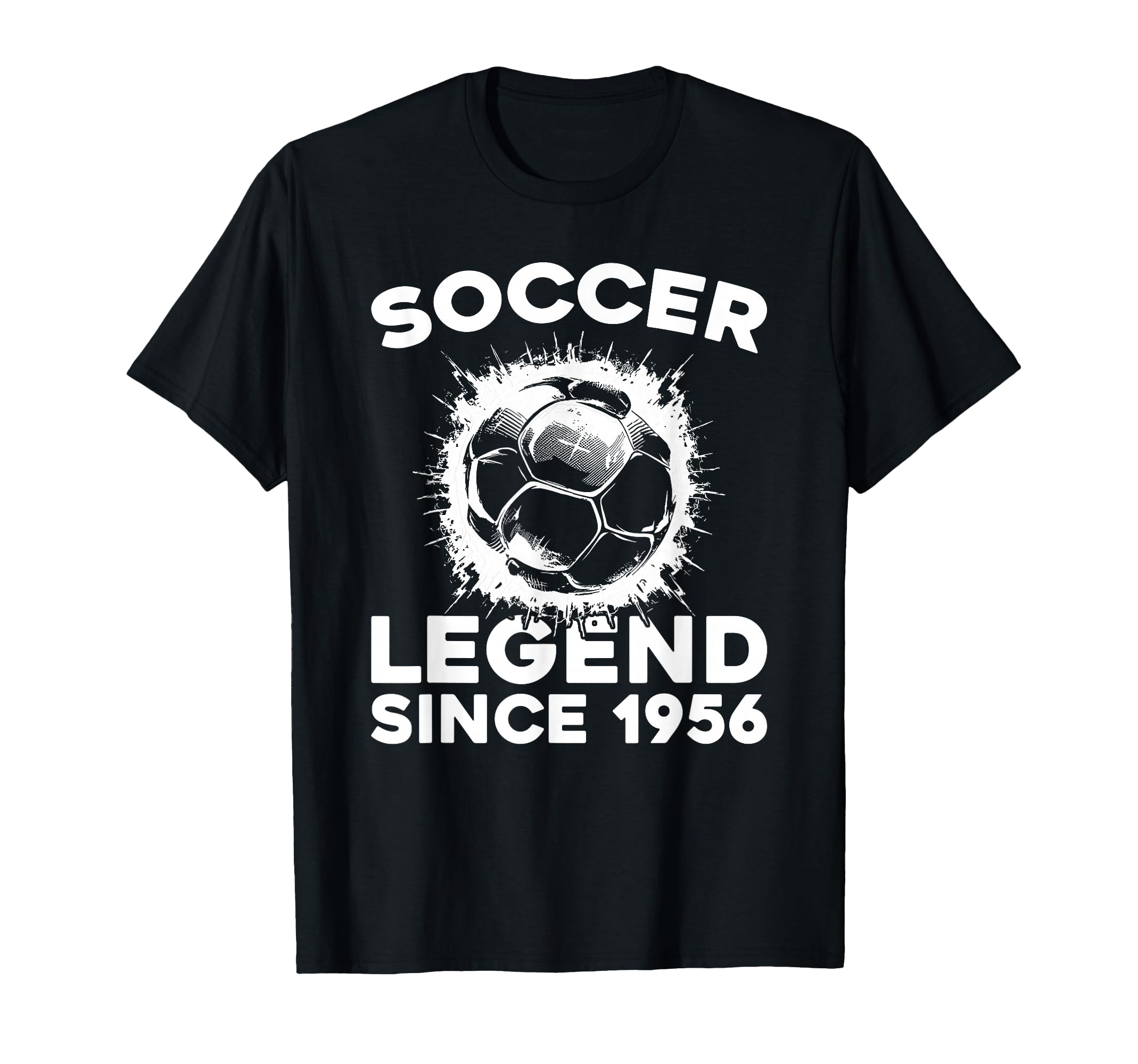 Born 1956 Player Team Sports Soccer T-Shirt - Trendy Graphic Men Women