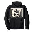 Soccer Ball Smash 67 Goal Football Hoodie - Casual Everyday Wear for Adults