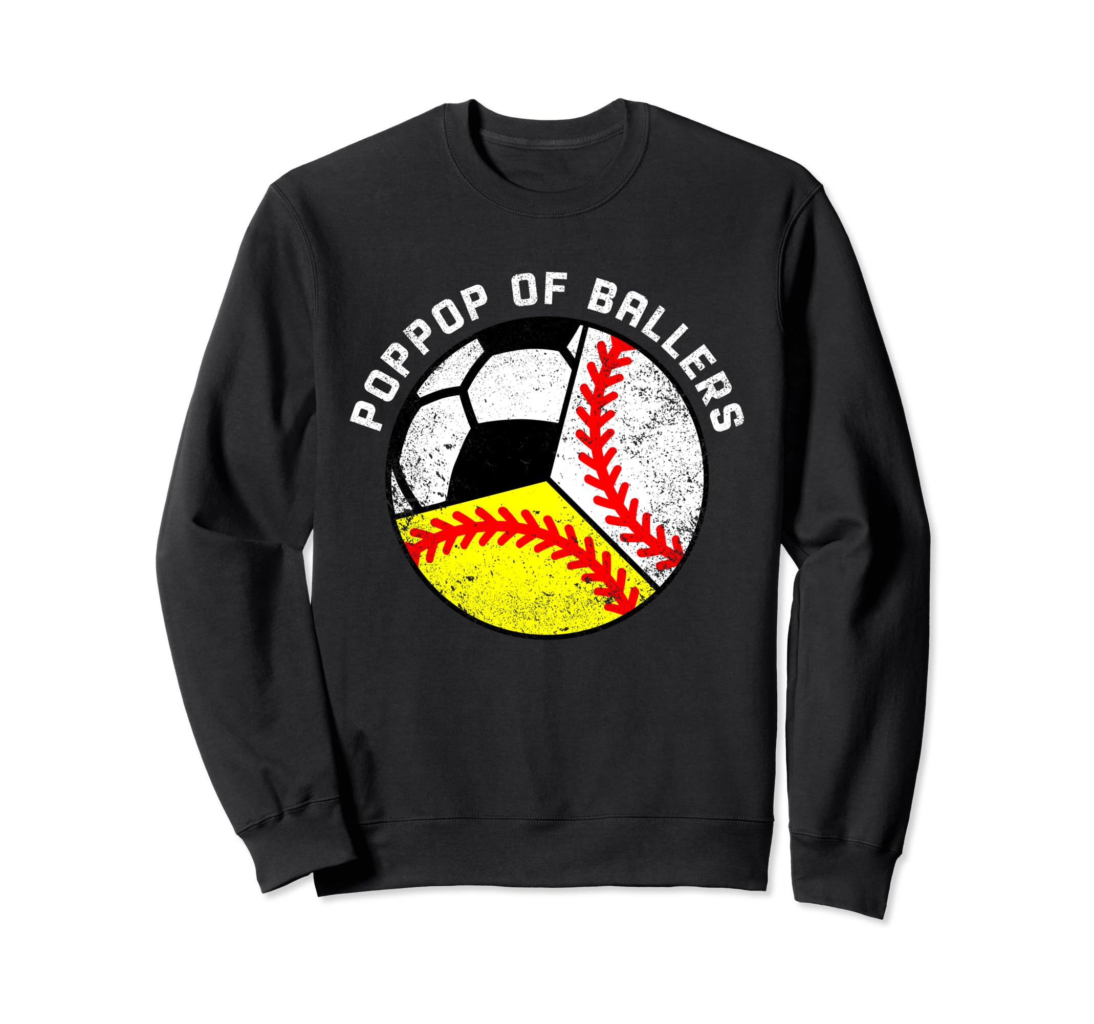 Poppop Ballers Funny Baseball Sweatshirt - Aesthetic Graphic Men Women