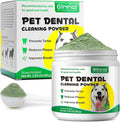 Teeth Cleaning Powder for Dogs - Dental Freshener with Probiotics for Bad Breath, Plaque, Tartar - Dental Care for Small, Medium, Large Dogs - 80g