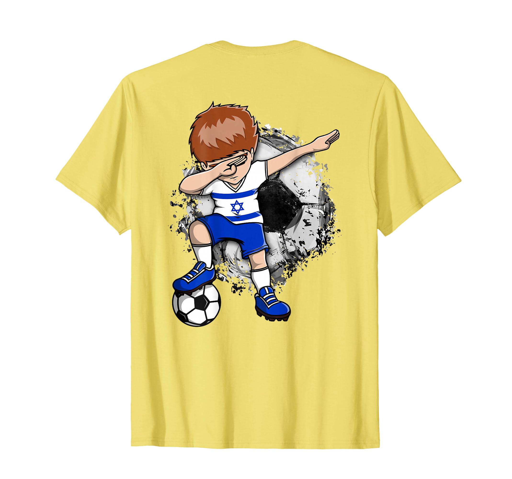 Dabbing Soccer Israel Jersey Israeli T-Shirt - Novelty Apparel Unisex