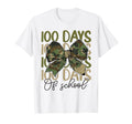 100 Days School Camo Coquette Bow T-Shirt - Custom Art Print Men Women