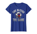 She Bleeds Game Womens Soccer T-Shirt - Custom Art Print for Adults
