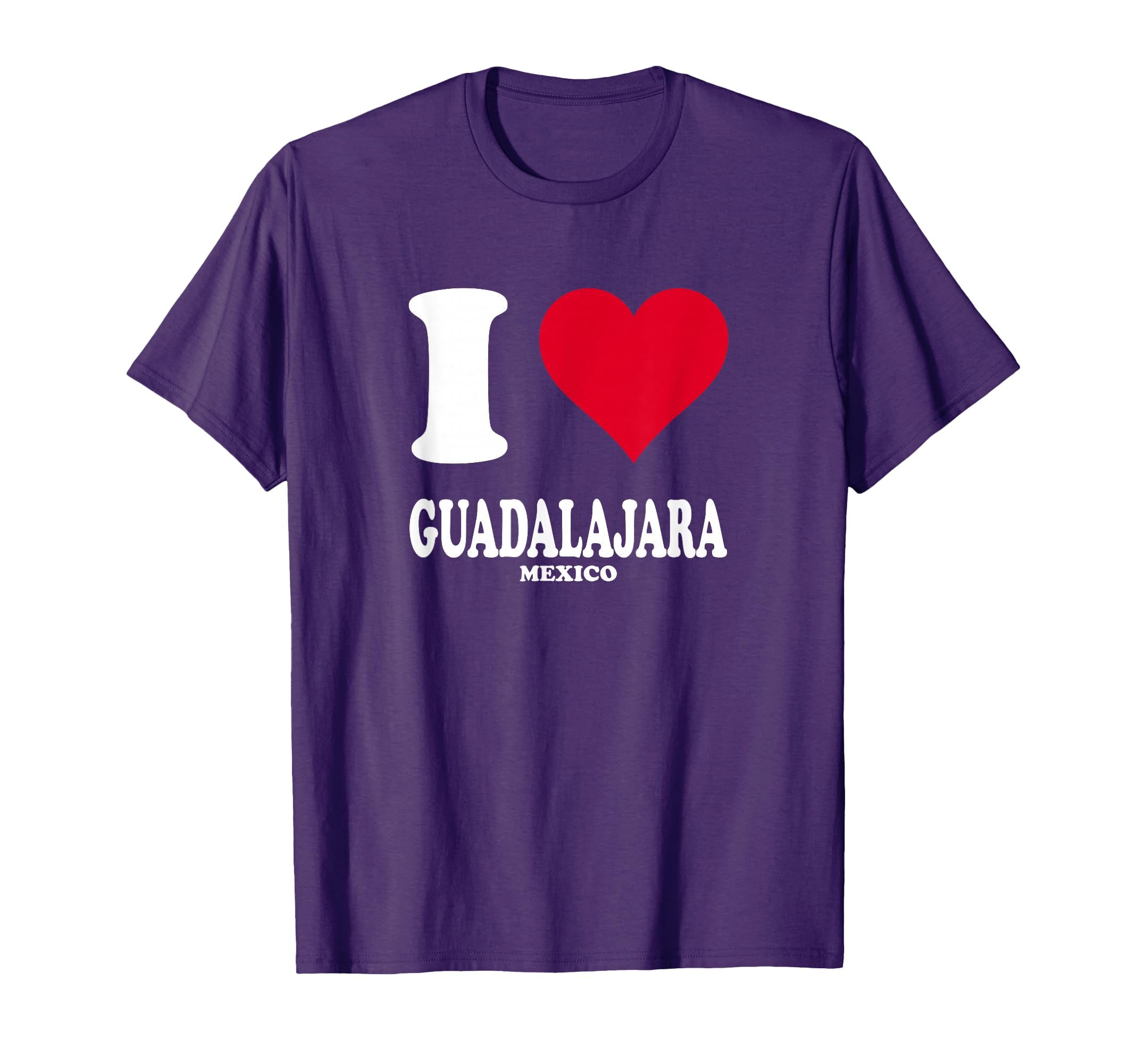 Red Heart I Love Guadalajara T-Shirt - Trendy Graphic Men Women