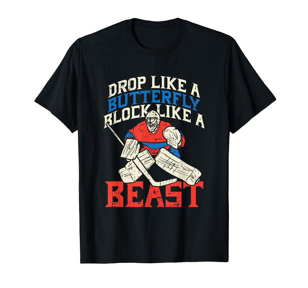 Ice Hockey Goalkeeper Goalie Keeper T-Shirt - Custom Art Print for Adults